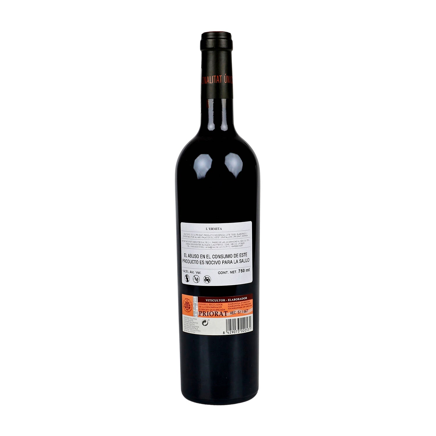 Vino Tinto L' Ermita 2018 de 750 ml