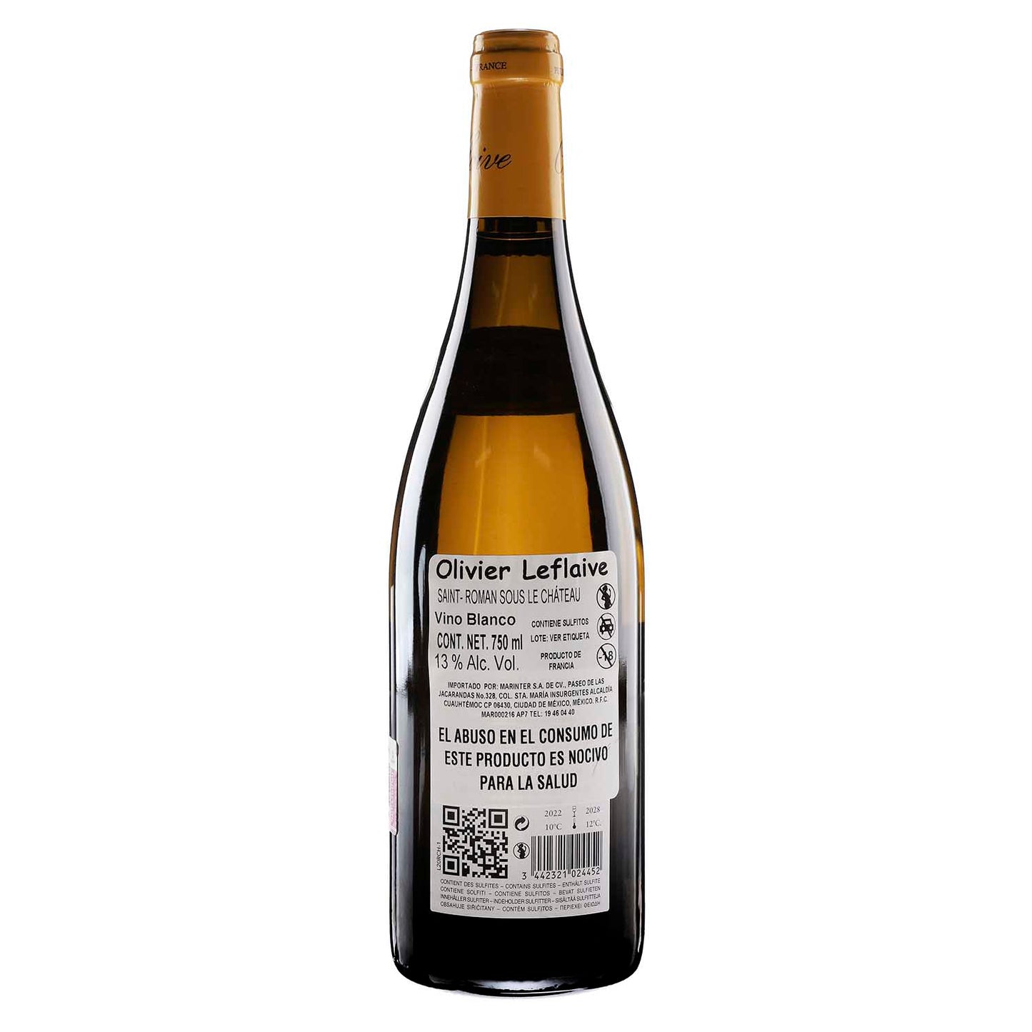 Vino Blanco Olivier Leflaive Saint-Roman Sous Le Chateau de 750 ml - Francia