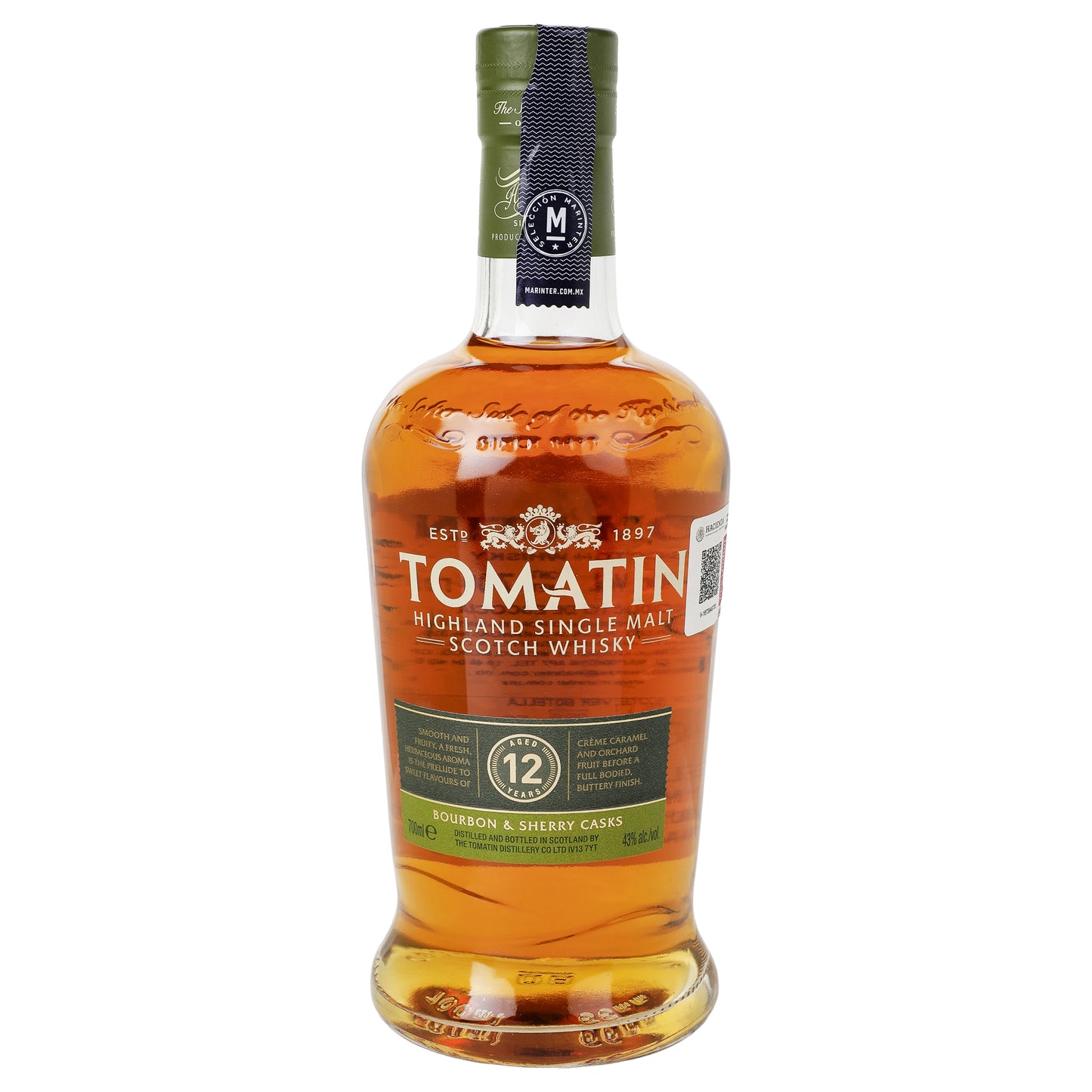 Whisky - Tomatin 12 años de 700 ml - Escocia