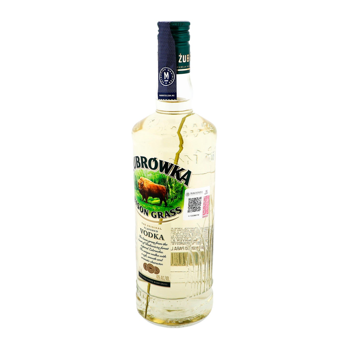 Vodka Zubrowka Bison Grass de 750 ml - Polonia