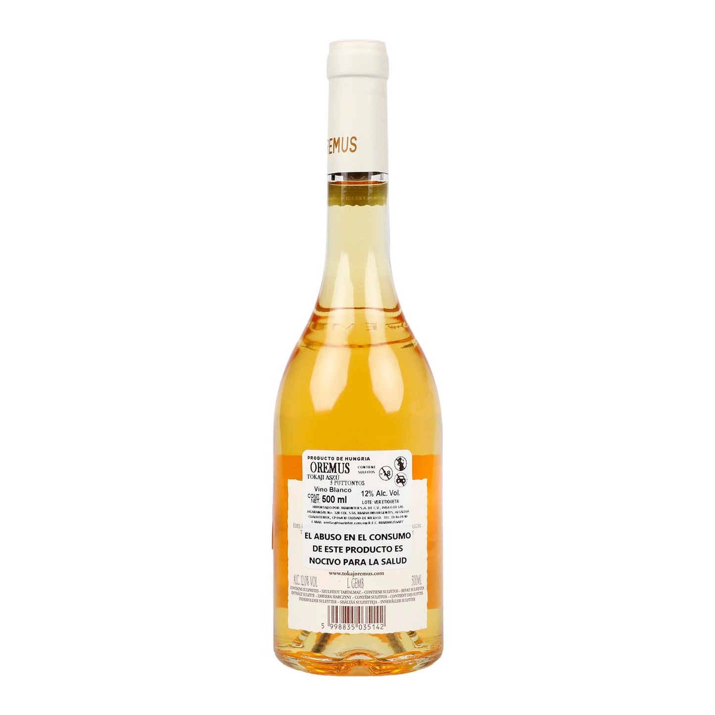 Vino Dulce Oremus Tokaji Azsu 5 Puttonyos 2014 de 500ml - Hungría
