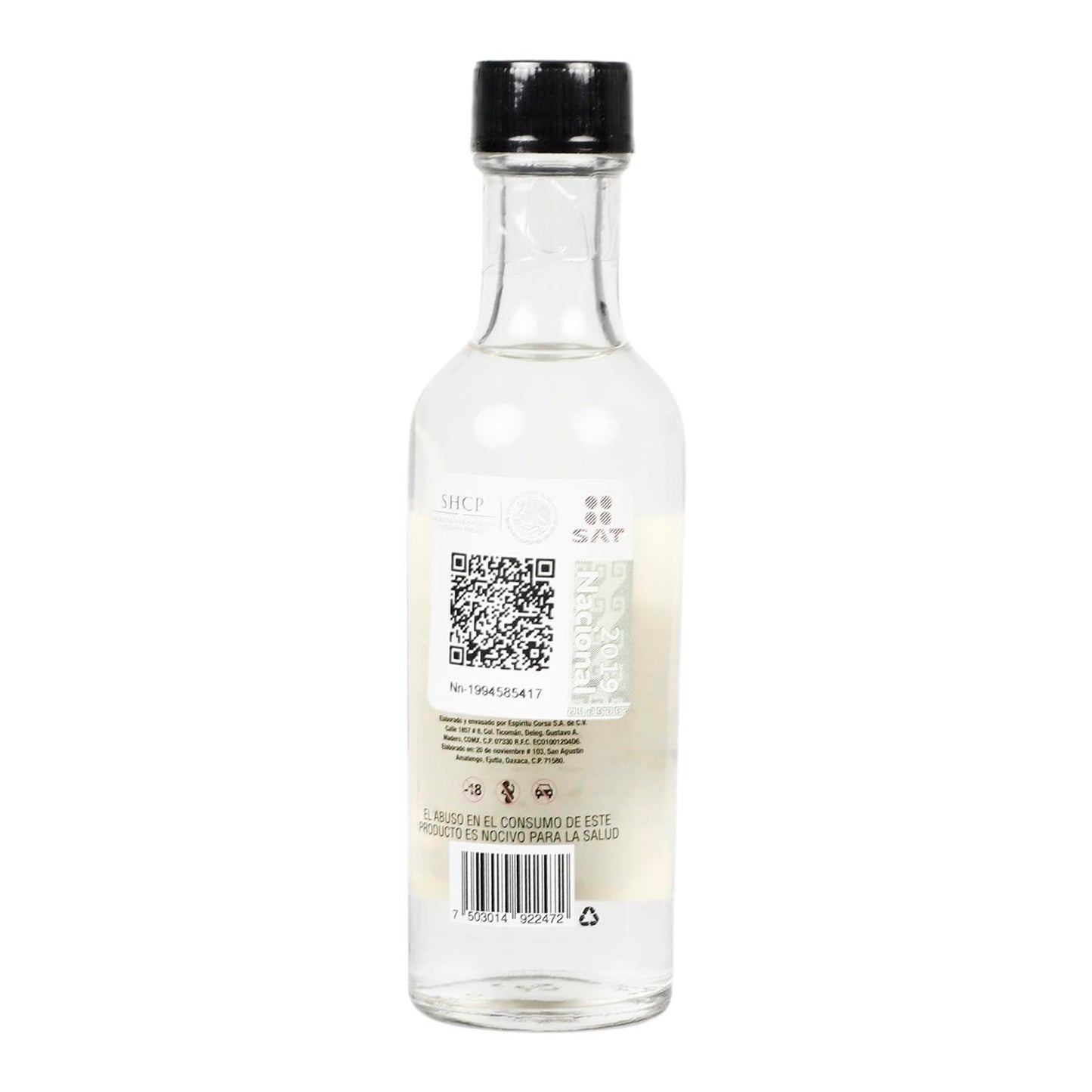 Mezcal Espíritu Lauro Silvestre Piñuelas de 50 ml - México