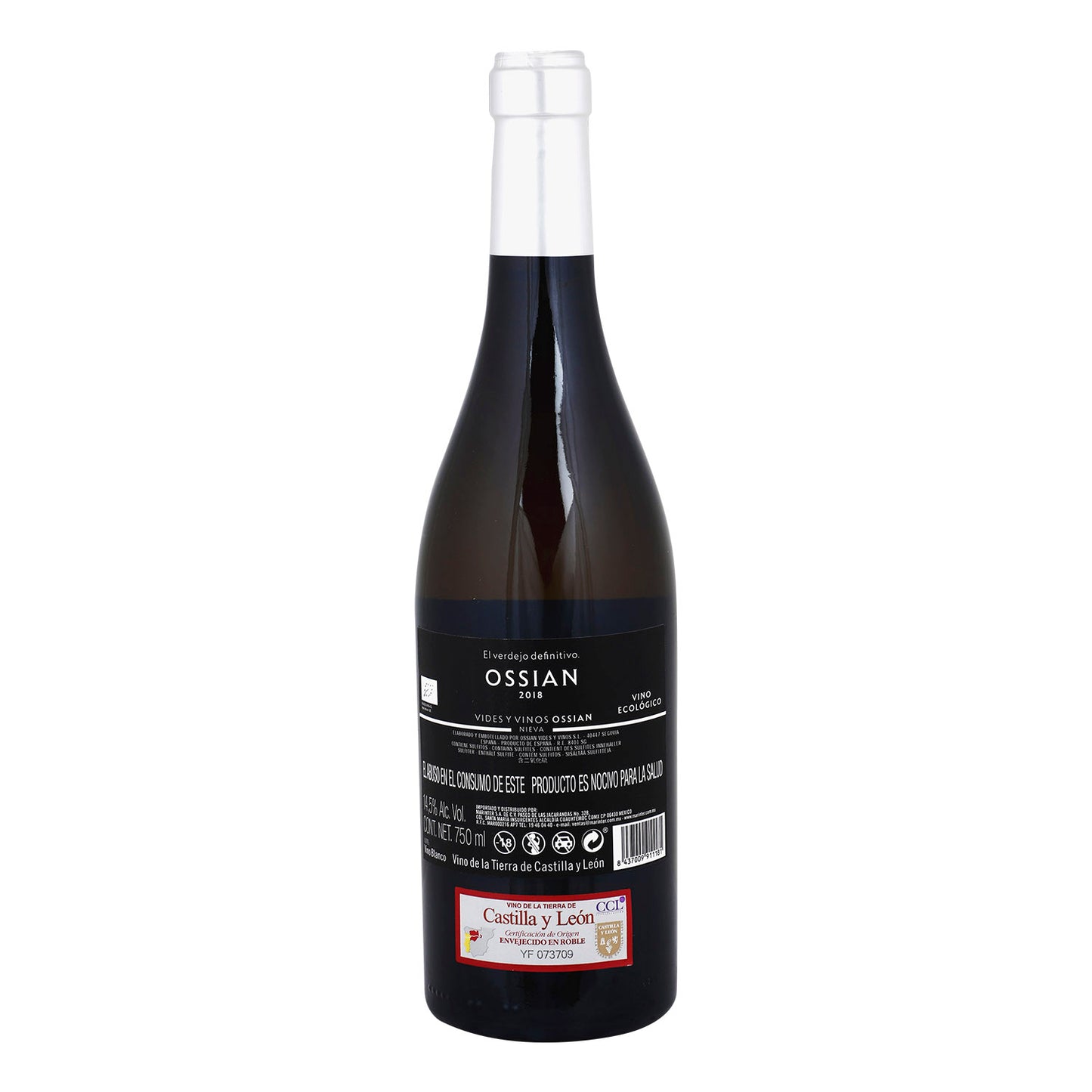 Vino Blanco - Ossian 750 ml 2018 - España