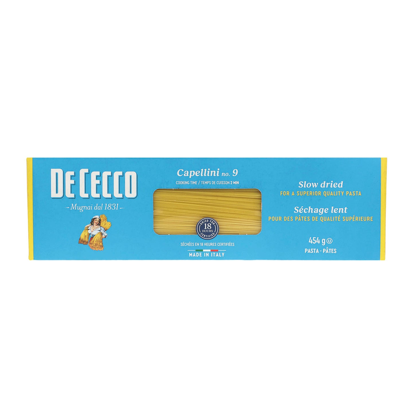 De Cecco - Pasta Capellini de Sémola - 454g - Italia