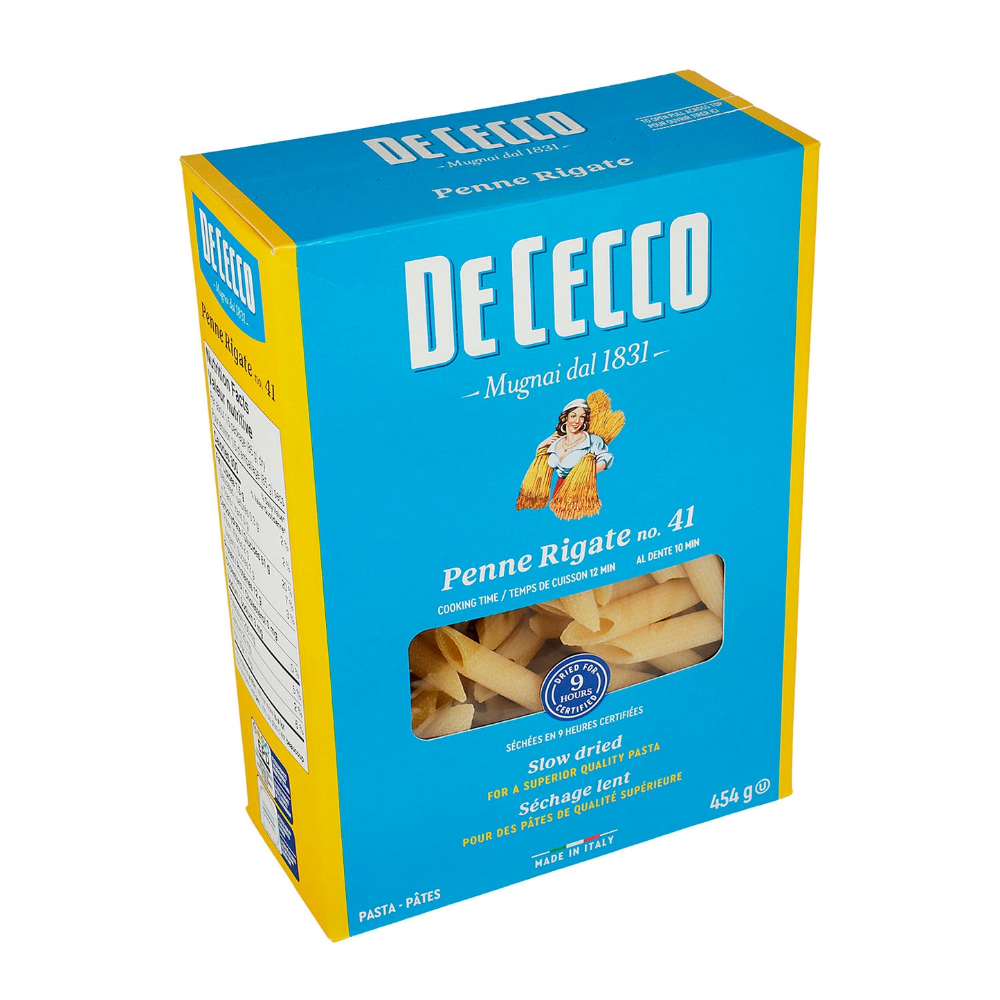 Pasta - De Cecco Penne Rigate De Sémola - 454 gr - Italia