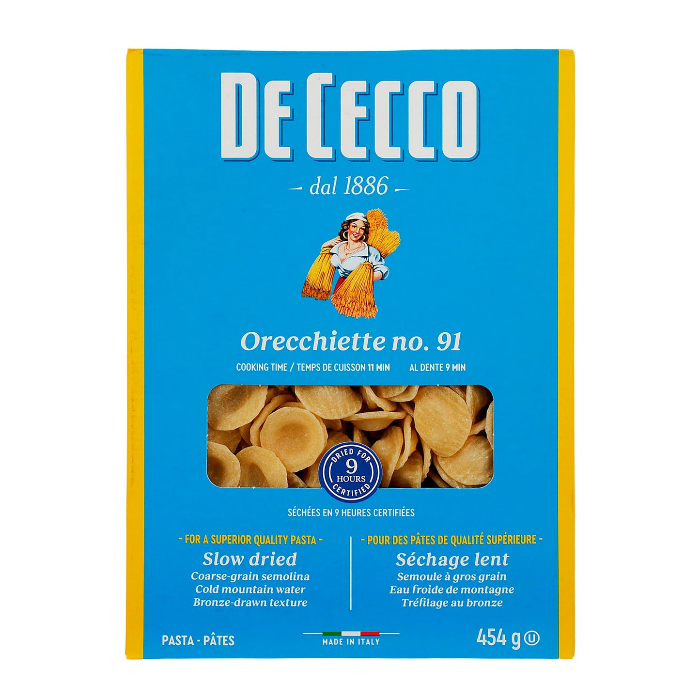 Pasta - De Cecco OrecchietteDe Semola - 454 g - Italia
