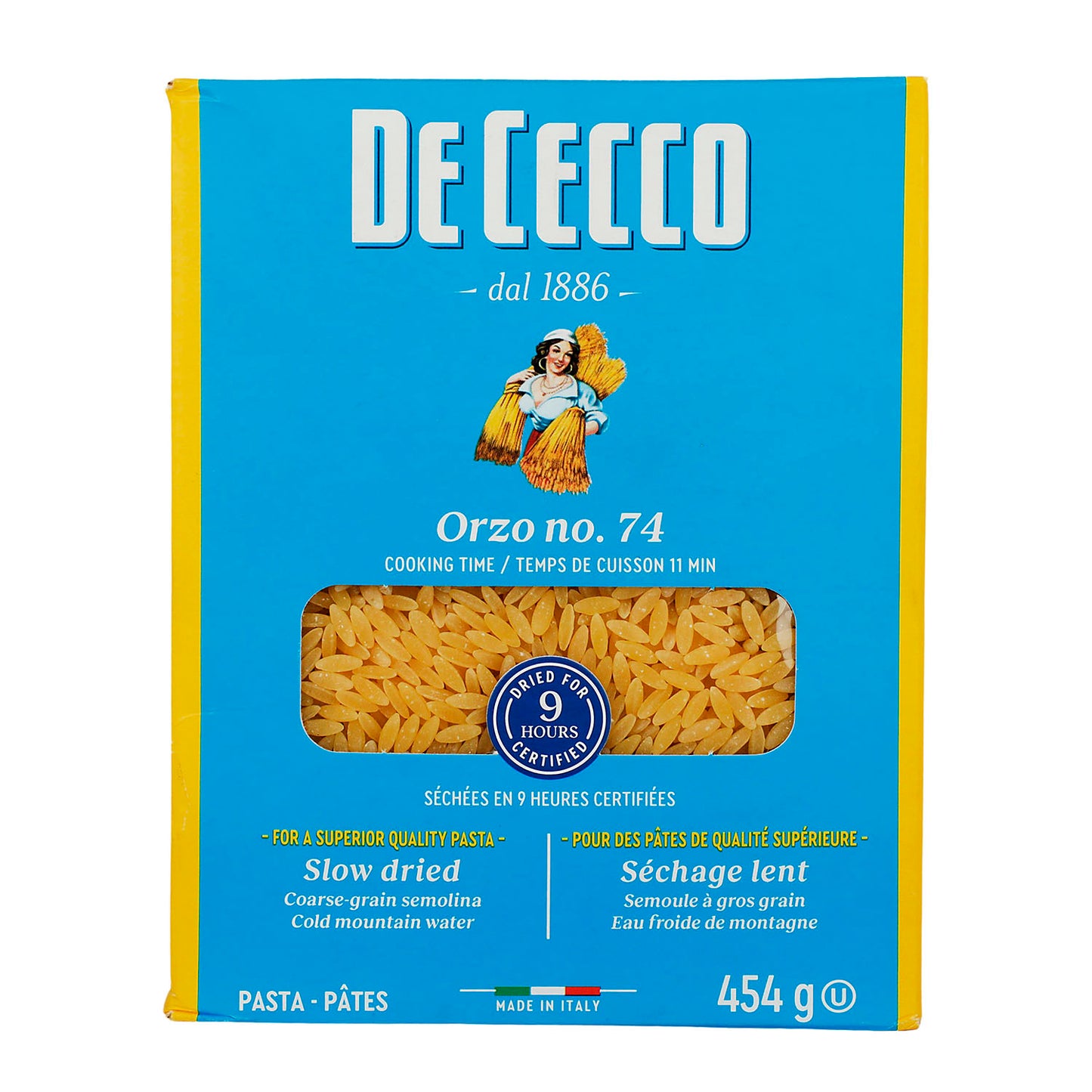 Pasta - De Cecco Orzo De Semola - 454 g - Italia