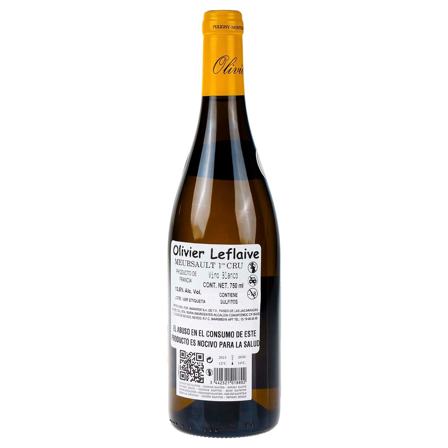 Vino Blanco Olivier Leflaive Meursault 1er Cru de 750 ml - Francia
