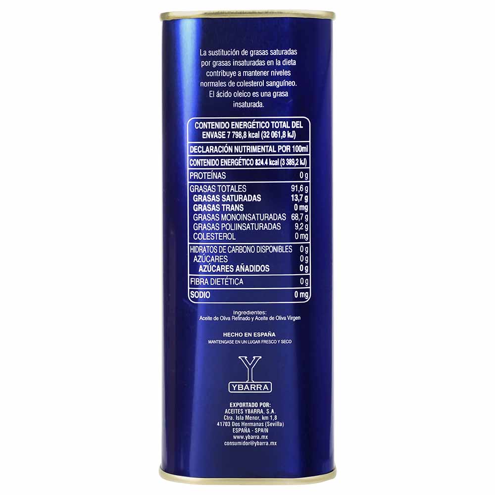 Aceite de Oliva - YBarra Lata - 946 ml - España