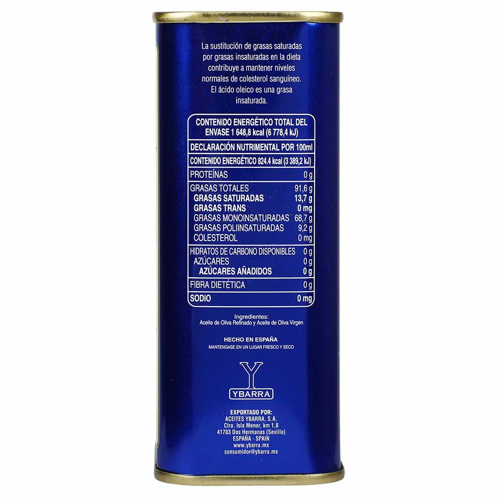 Aceite de Oliva - YBarra Lata - 200 ml - España