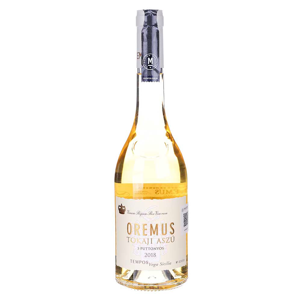 Vino Dulce Oremus Tokaji Azsu 5 Puttonyos 2018 de 500 ml - Hungría