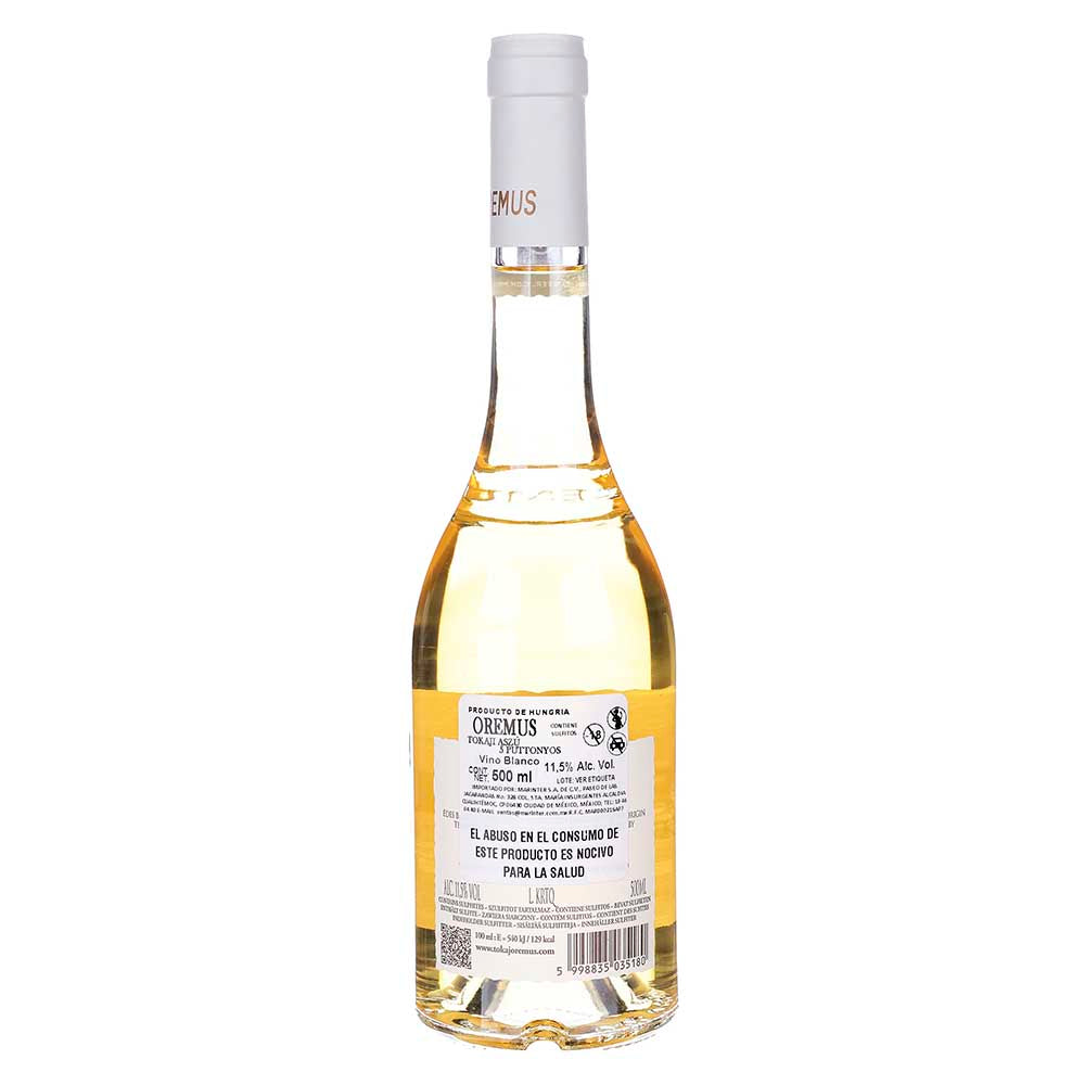 Vino Dulce Oremus Tokaji Azsu 5 Puttonyos 2018 de 500 ml - Hungría