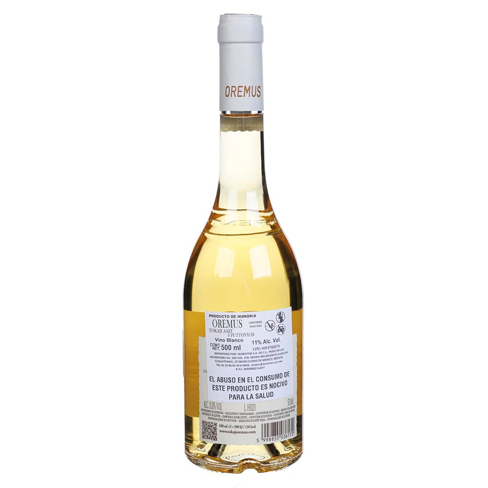 Vino Dulce Oremus Tokaji Azsu 6 Puttonyos 2017 de 500 ml - Hungría