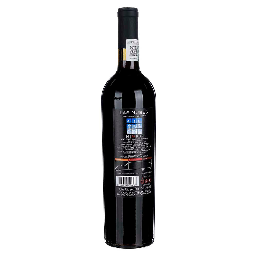Vino Tinto Las Nubes Nimbus de 750 ml - México