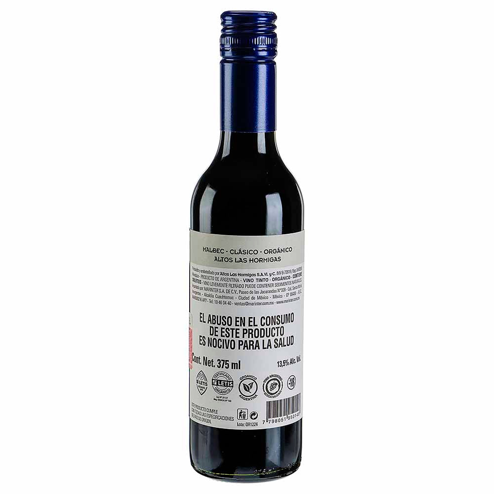 Vino tinto Altos Las Hormigas Malbec 375 ml - Argentina