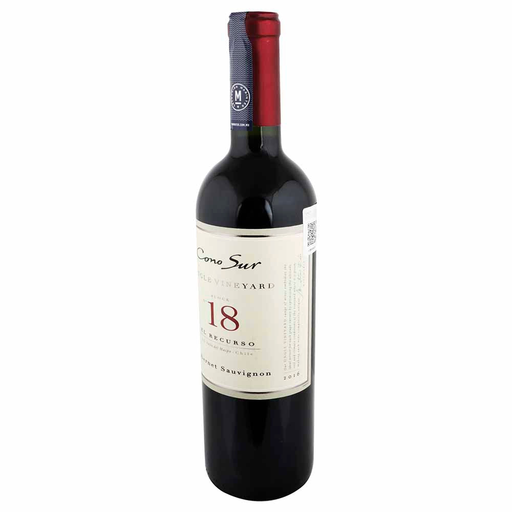 Vino Tinto - Cono Sur Single Vineyard Cabernet 750 ml - Chile
