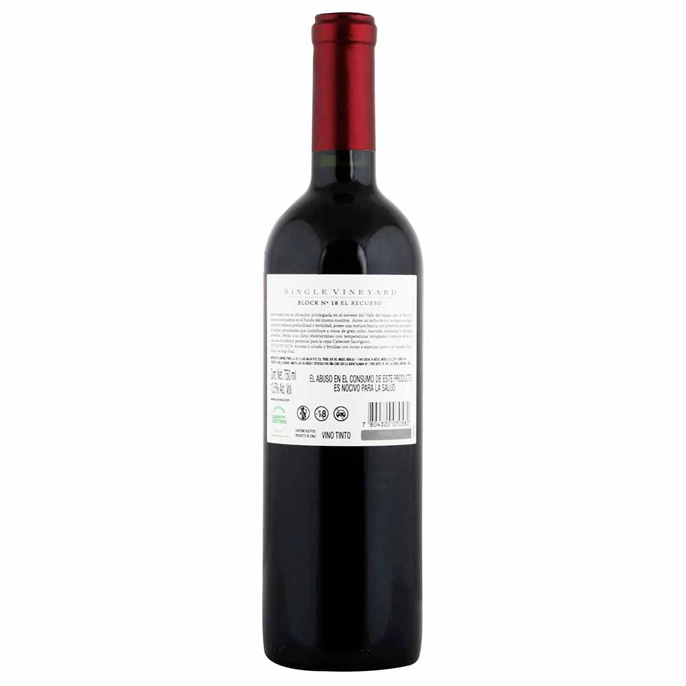 Vino Tinto - Cono Sur Single Vineyard Cabernet 750 ml - Chile