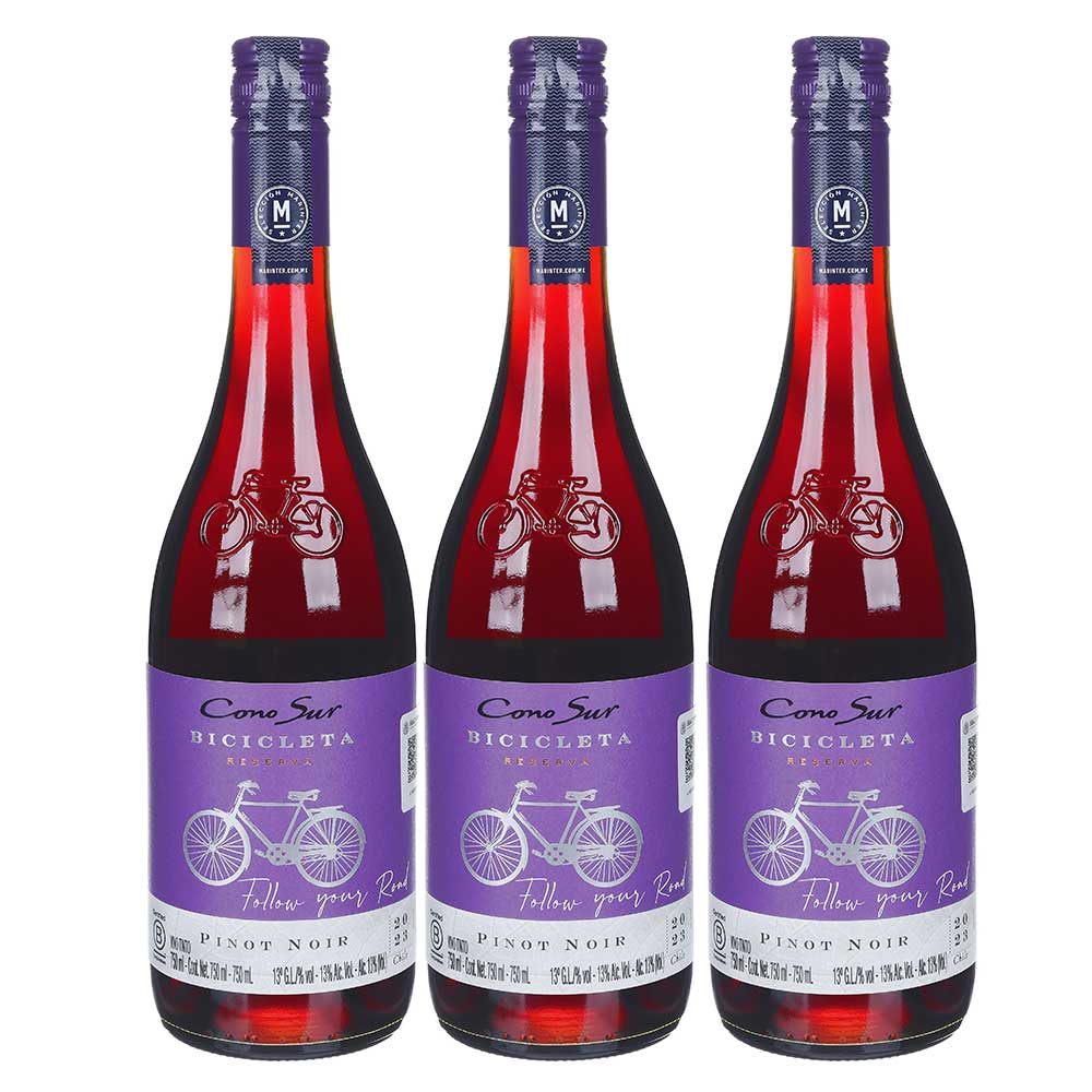 Promo 3X2 - Vino Tinto - Cono Sur Bicicleta Pinot Noir - 750 ml