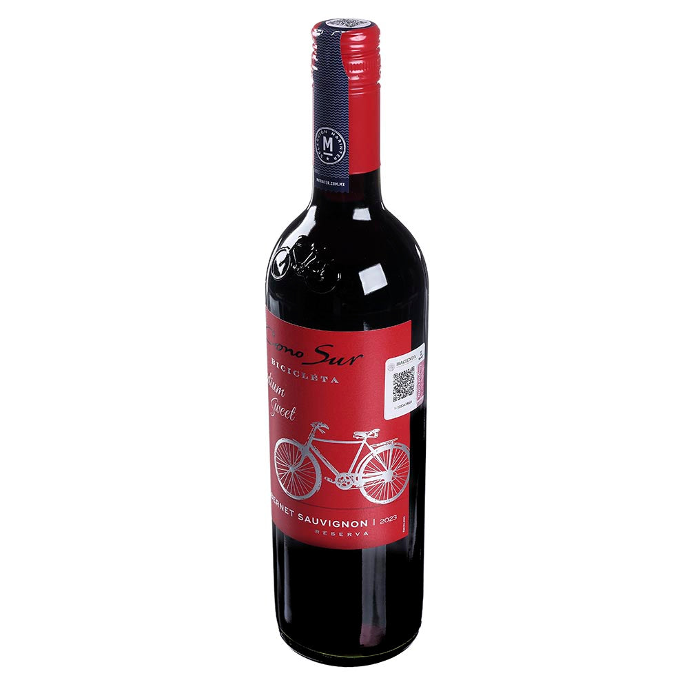 Vino Tinto Cono Sur Bicicleta Cabernet Svg Semidulce de 750 ml - Chile