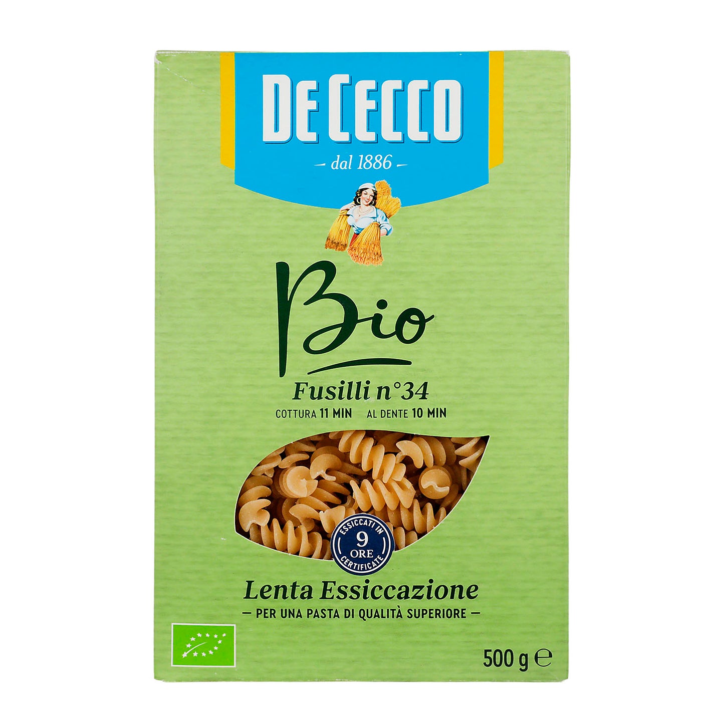 Pasta - De Cecco Bio Fusilli De Sémola 500 gr - Italia