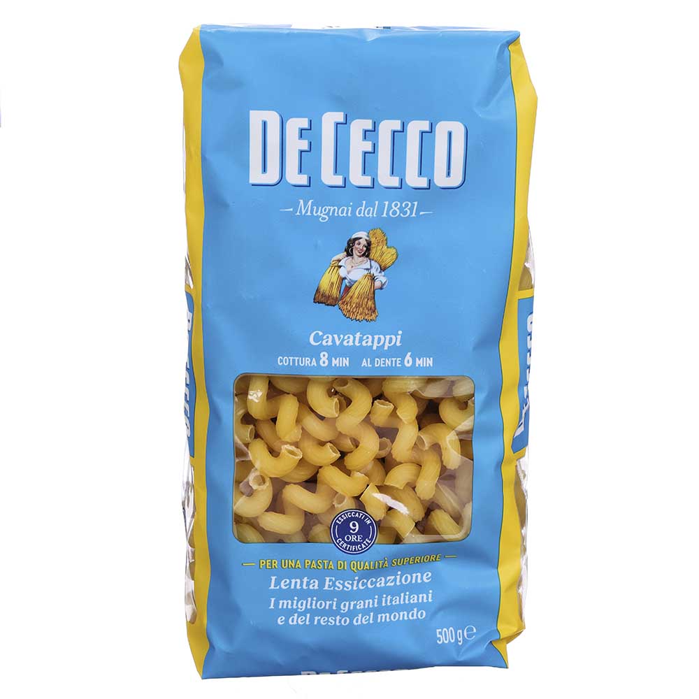 Pasta De Cecco de Semola Cavatappi de 500g - Italia