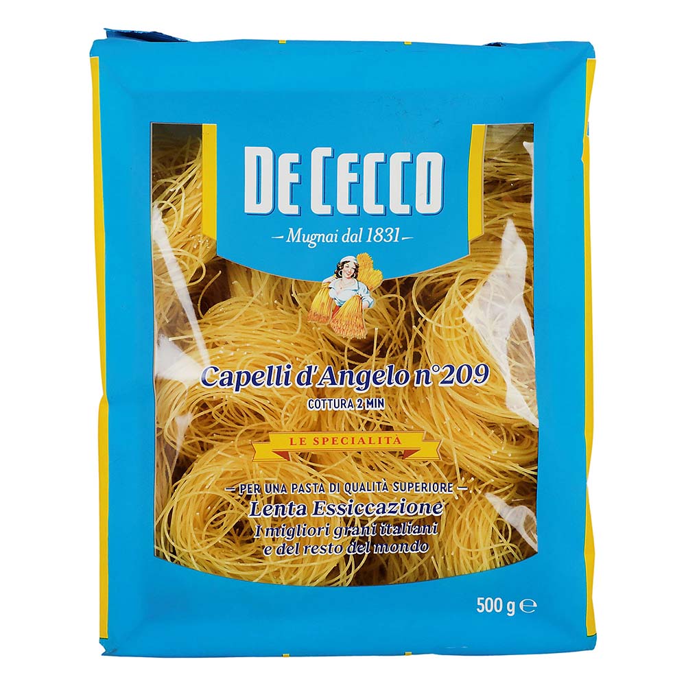 Pasta - De Cecco Nidi Capelli D Angelo De Sémola 500 gr - Italia