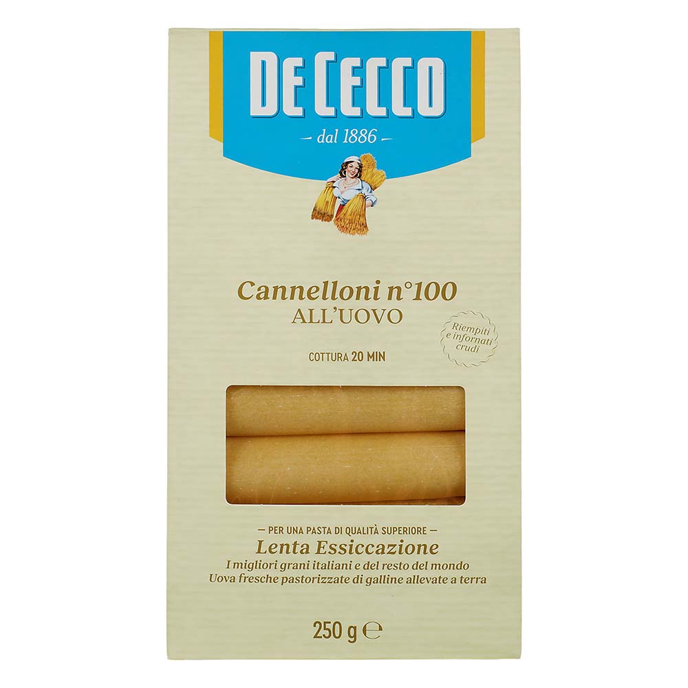 Pasta - De Cecco Canelloni Con Huevo - 250 gr - Italia