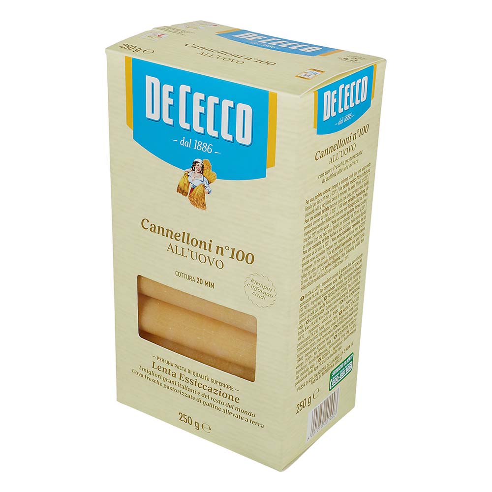 Pasta - De Cecco Canelloni Con Huevo - 250 gr - Italia