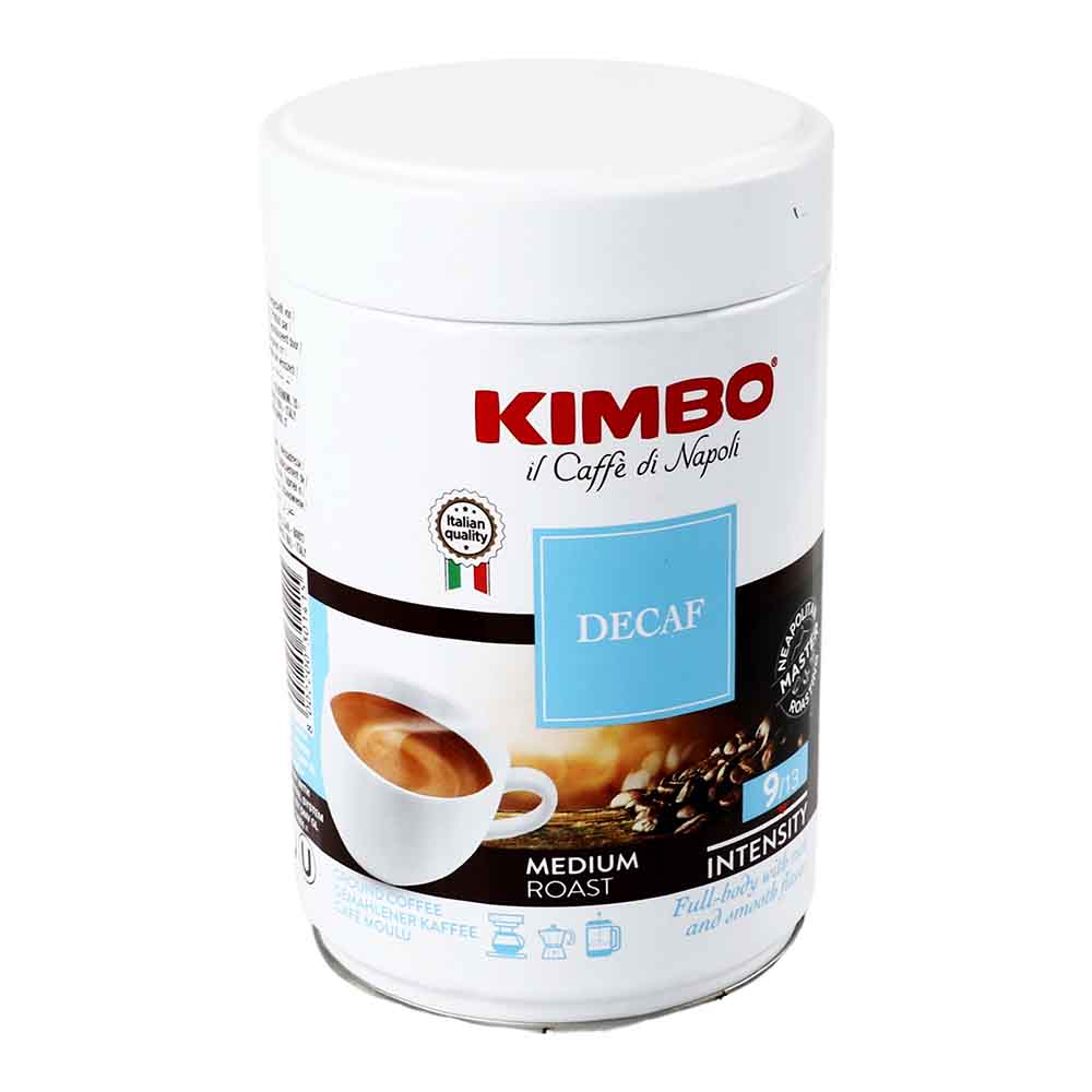 Café Kimbo Tostado y Molido Descafeinado Lata de 250 g - Italia