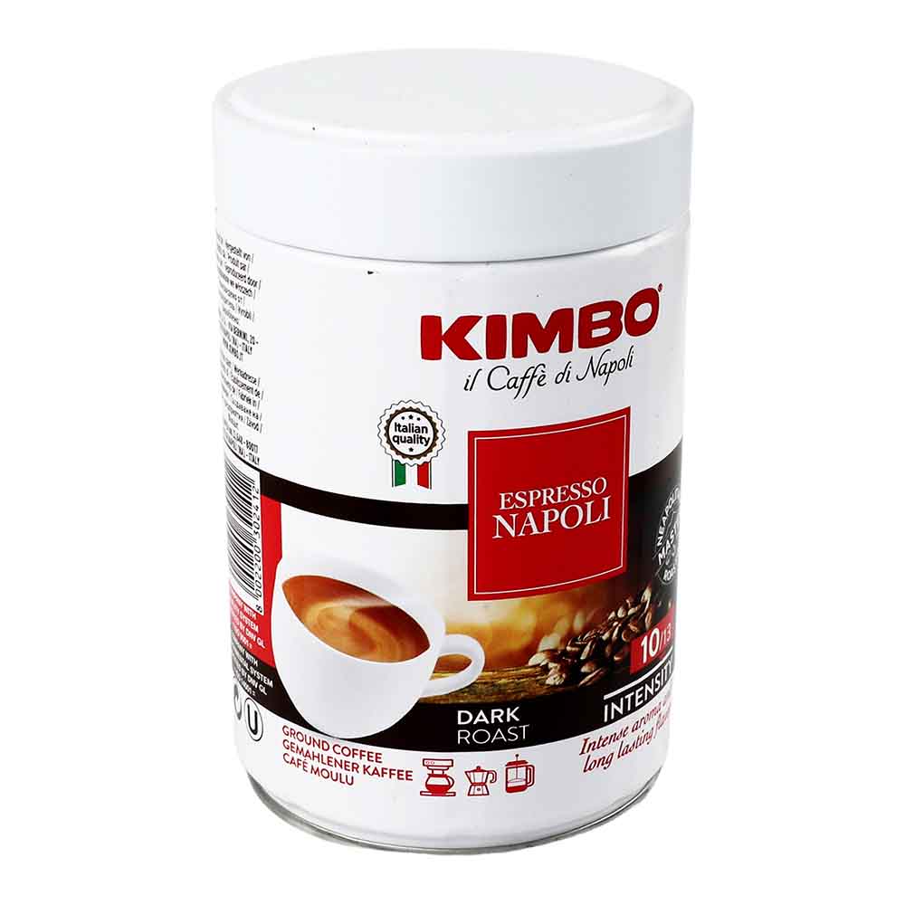 Café Kimbo Tostado y Molido Espresso Napolés Lata de 250 g- Italia