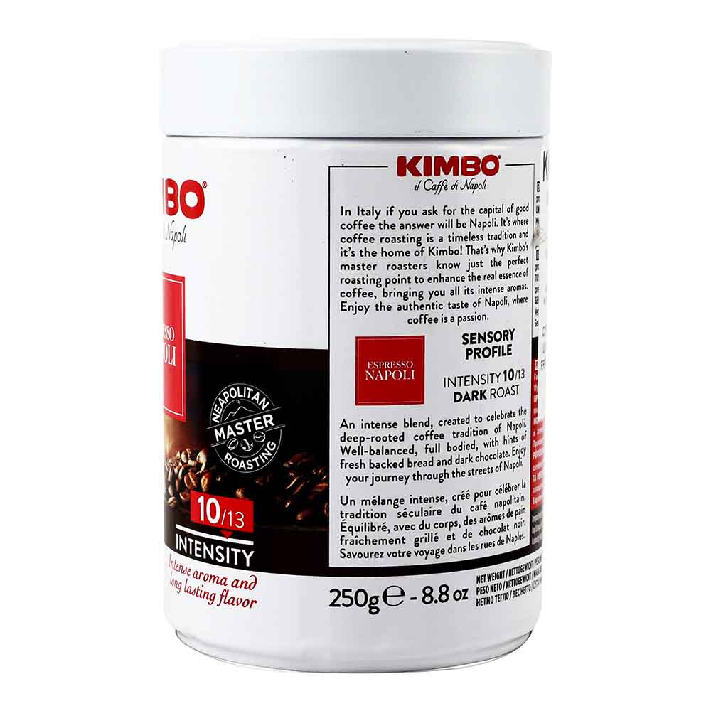 Café Kimbo Tostado y Molido Espresso Napolés Lata de 250 g- Italia