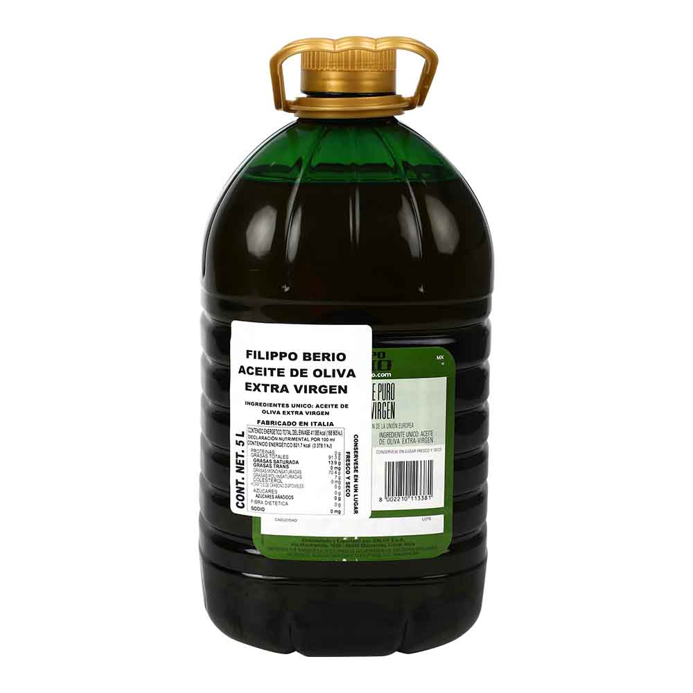 Aceite de Oliva - Filippo Berio Extra Virgen - 5000 ml - Italia