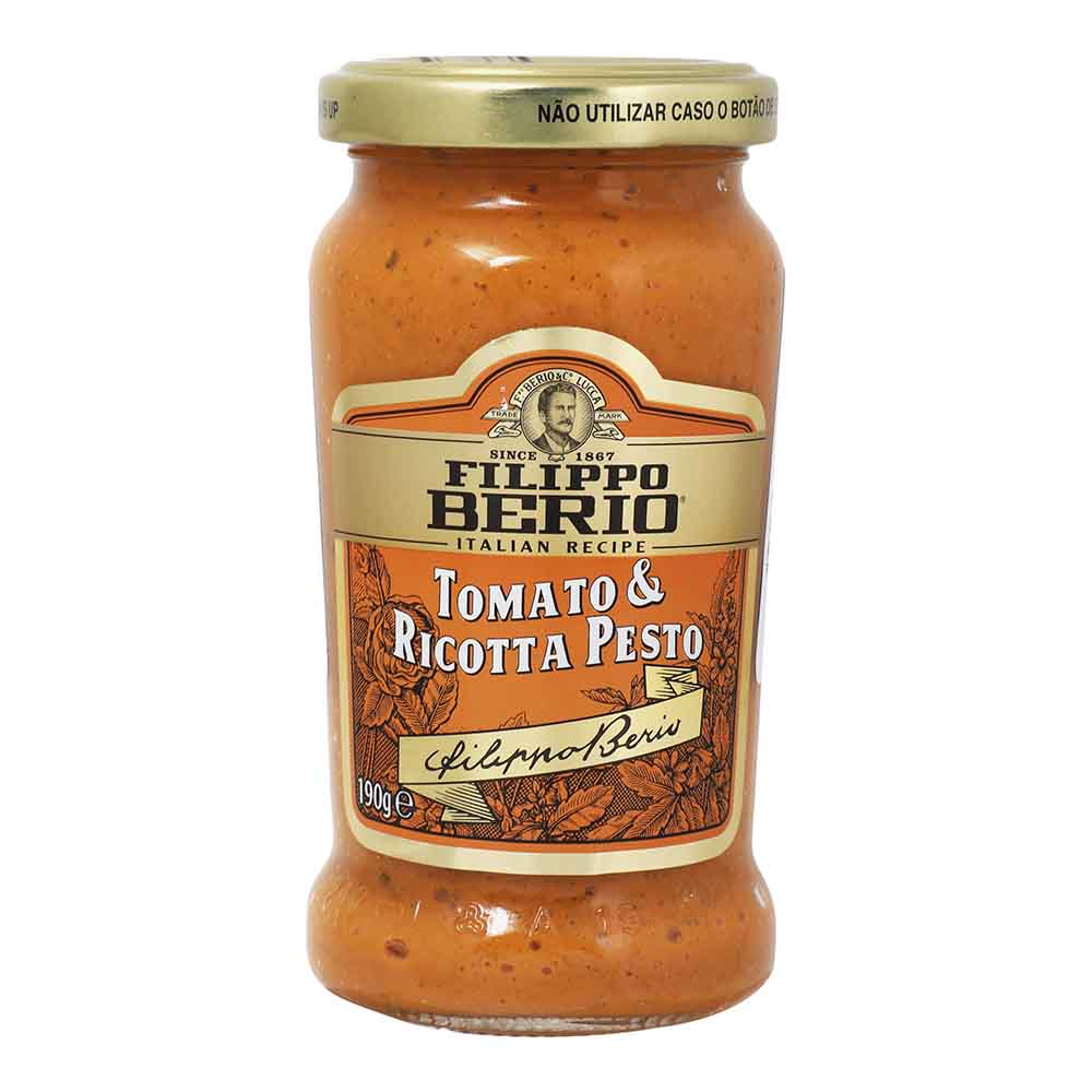 Salsa Pesto - Filippo Berio Tomate y Ricota 190 gr - Italia