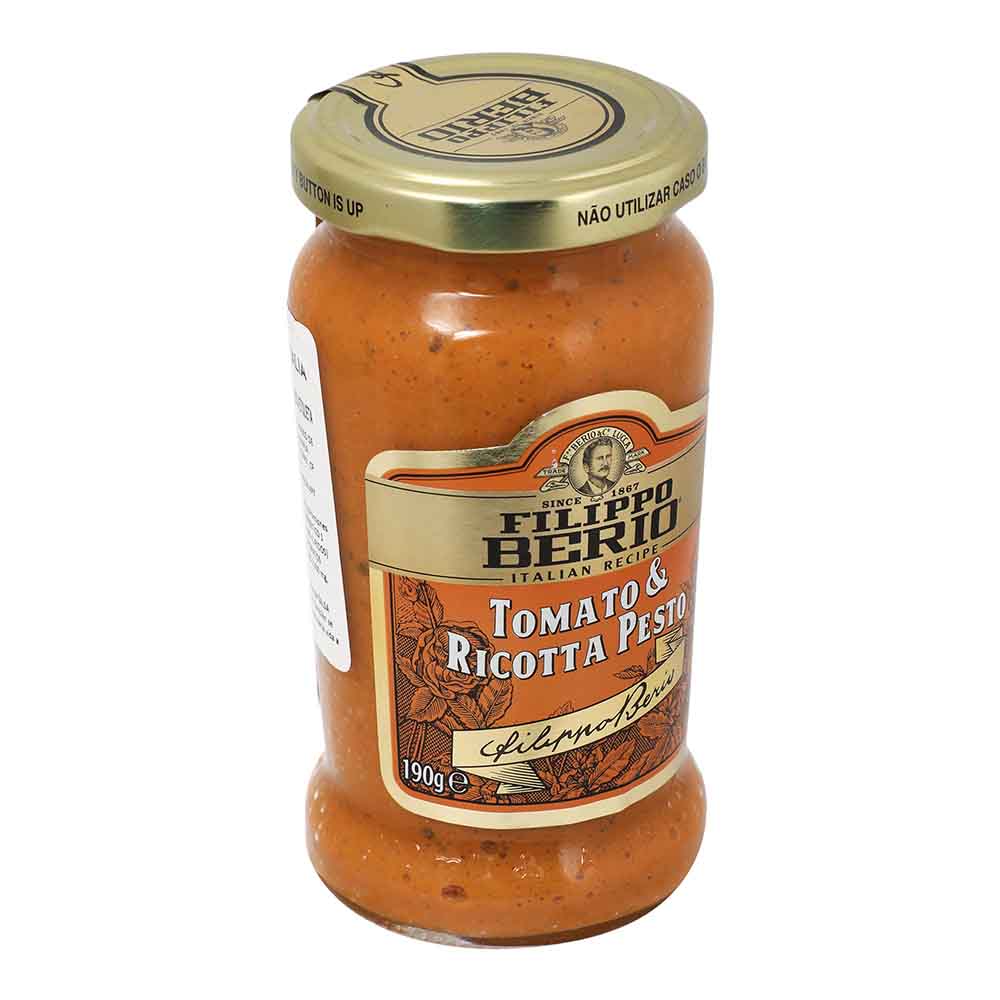 Salsa Pesto - Filippo Berio Tomate y Ricota 190 gr - Italia