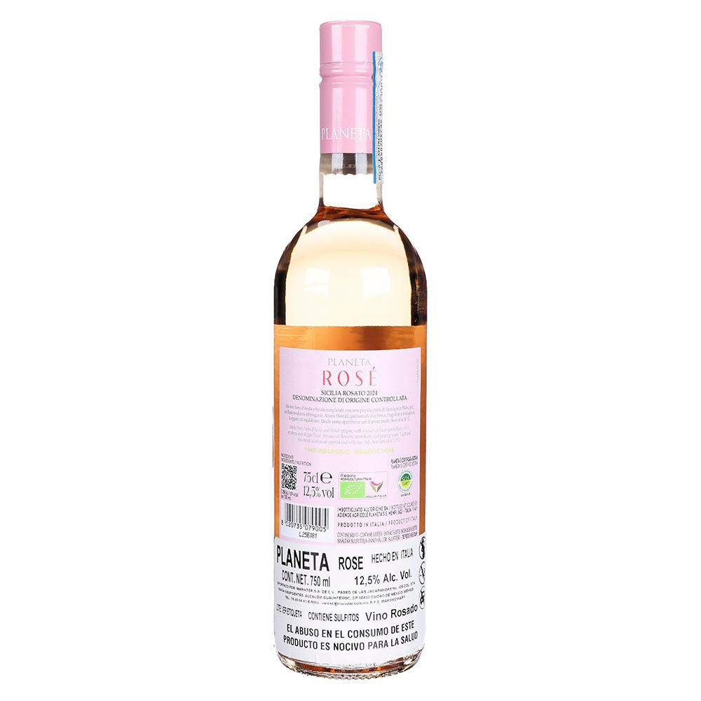 Vino Rosado Planeta Rose Orgánico de 750 ml - Italia