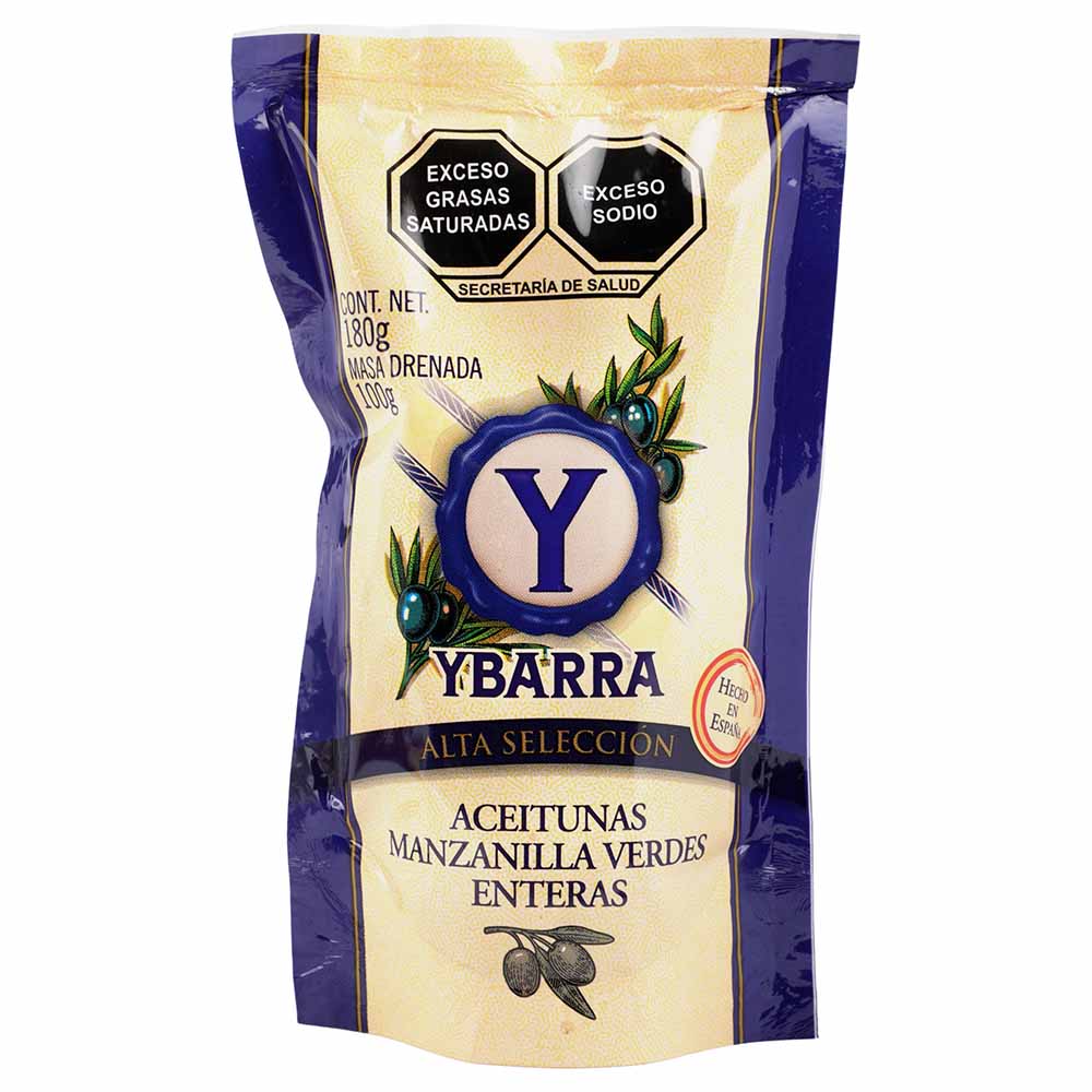 Aceitunas - YBarra con Hueso Doy Pack - 180 g - España