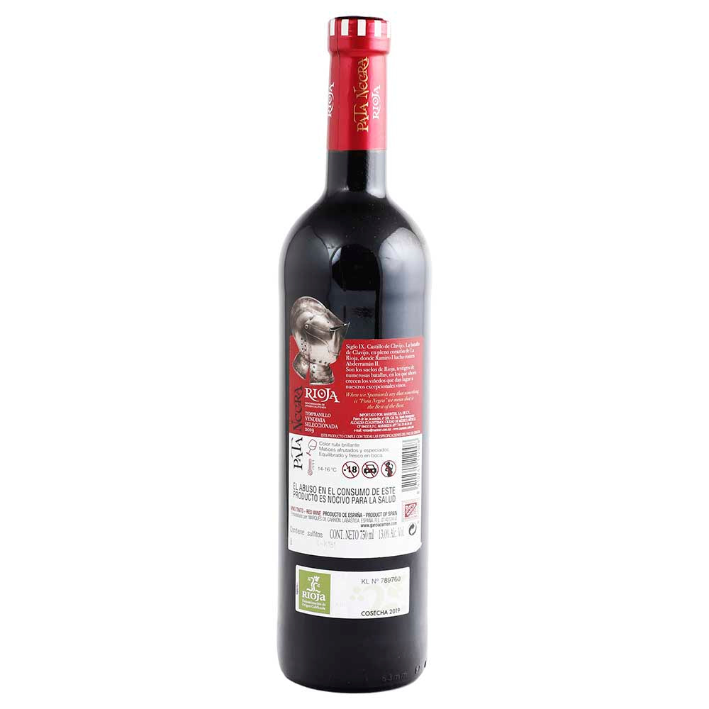 Vino Tinto - Pata Negra Rioja Gran Selección - 750 ml - España