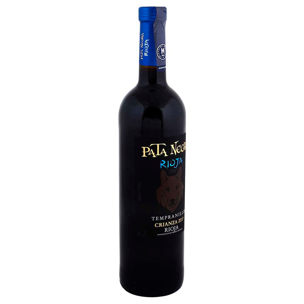 Vino Tinto Pata Negra Tempranillo Rioja Lobo de 750 ml - España