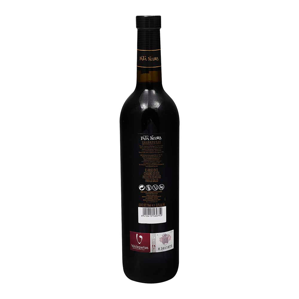 Vino Tinto - Pata Negra Valdepeñas Temp/Cab 750 ml - España