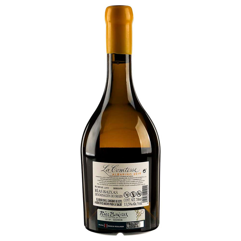 Vino Blanco - Pazo Barrantes - La Comtesse 2019 de 750 ml - España