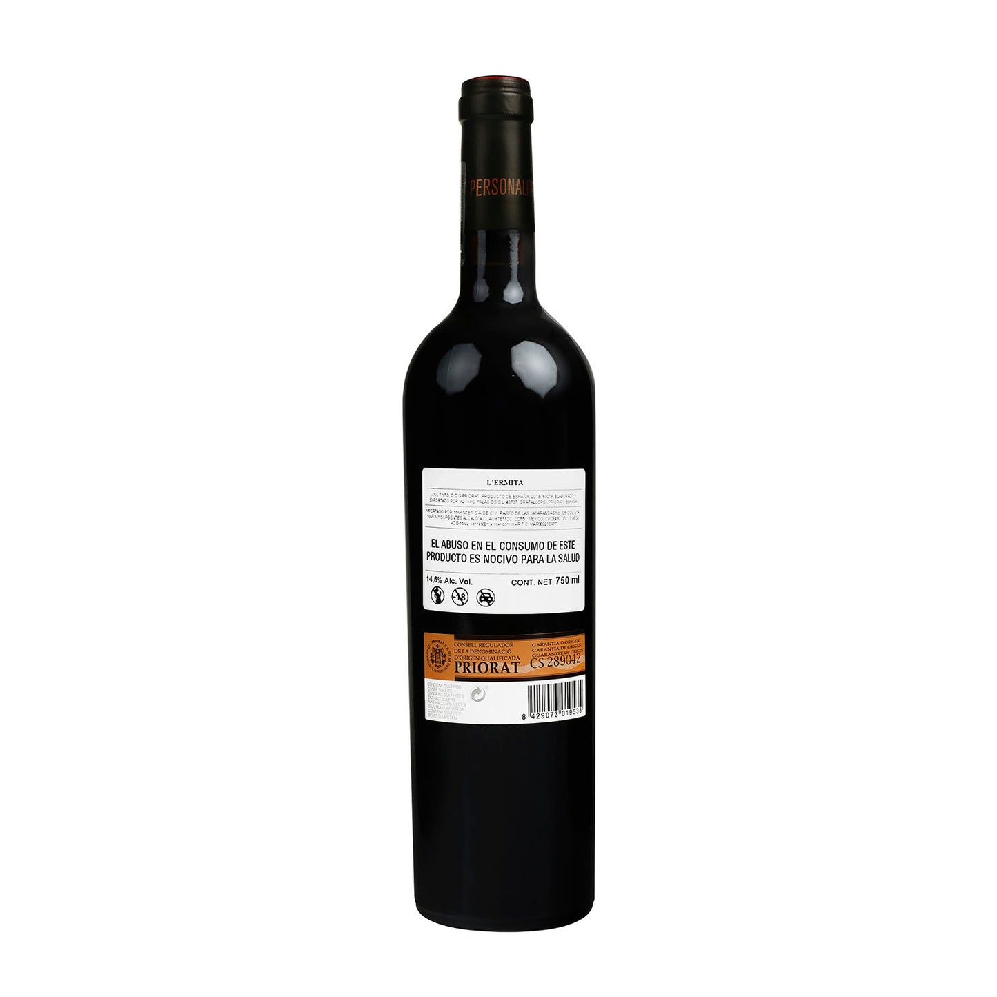 Vino Tinto L' Ermita 2017 de 750 ml - España