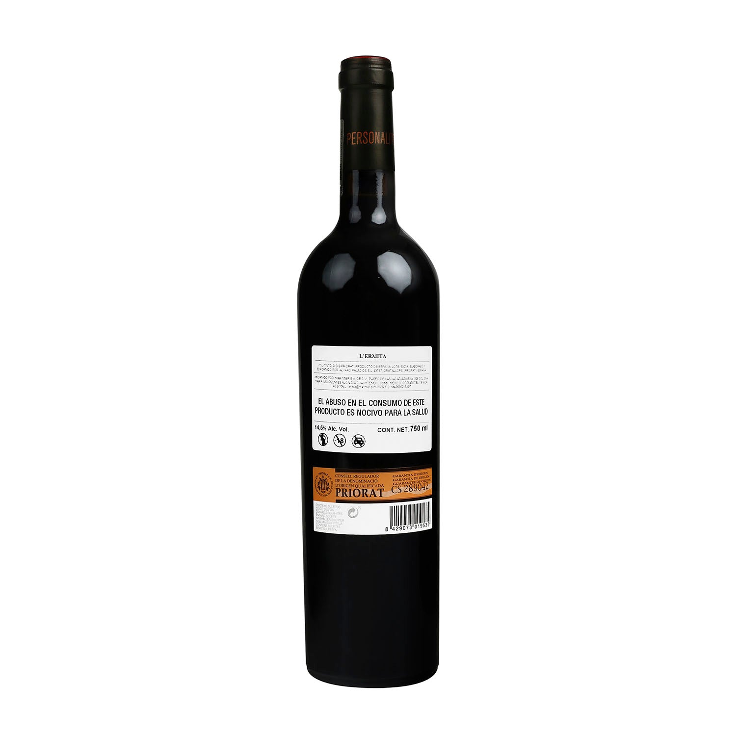 Vino Tinto L' Ermita 2017 de 750 ml