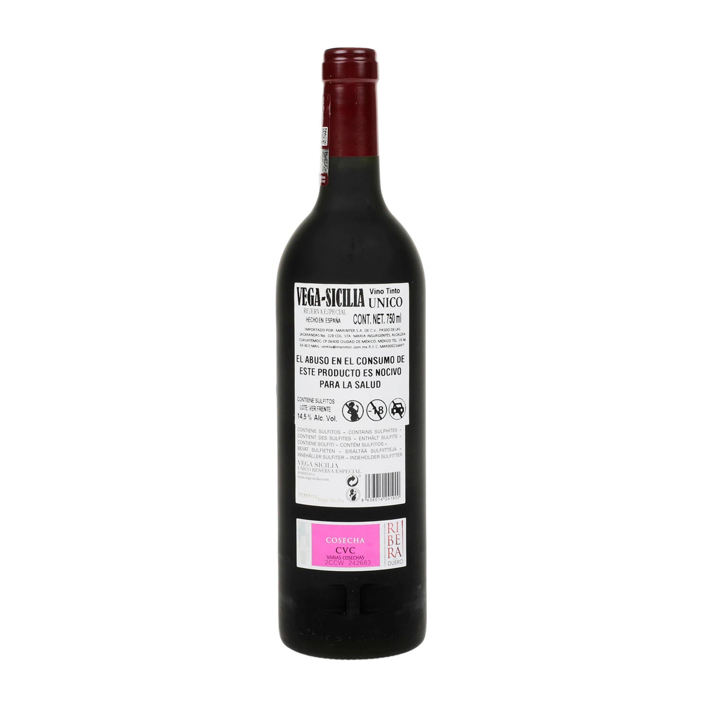 Vino Tinto Vega Sicilia Único Reserva Especial 2022 de 750 ml -España