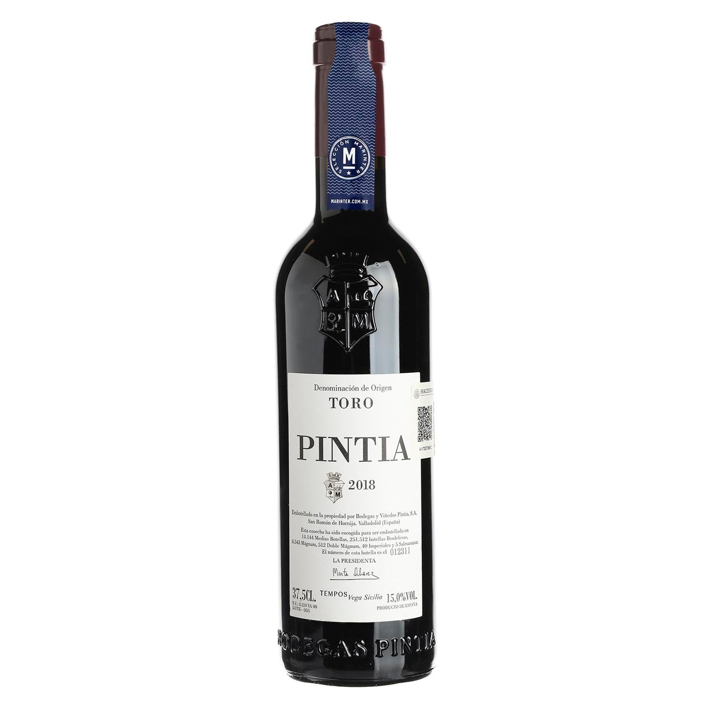 Vino Tinto Pintia 2018 de 375 ml - España