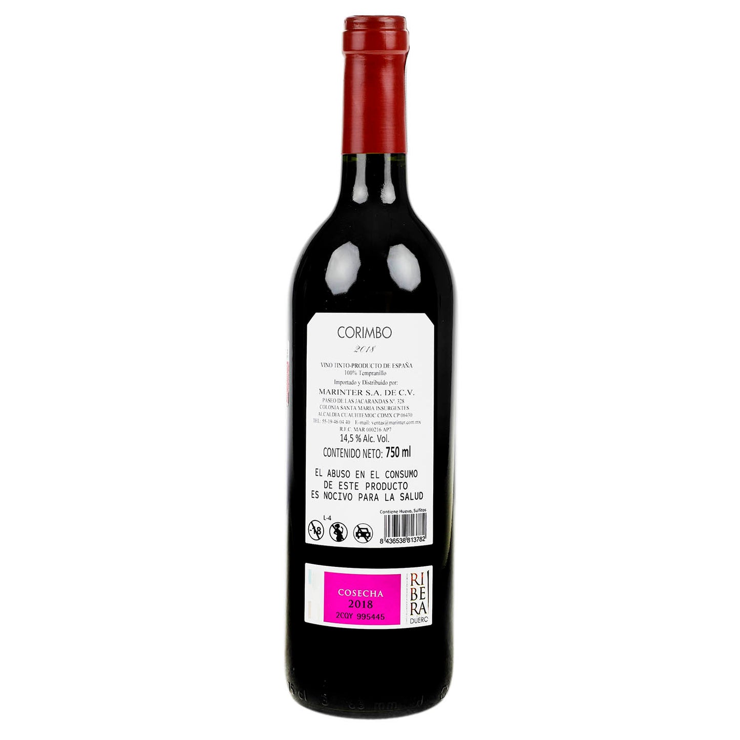 Vino Tinto Corimbo 2018 de 750 ml- España