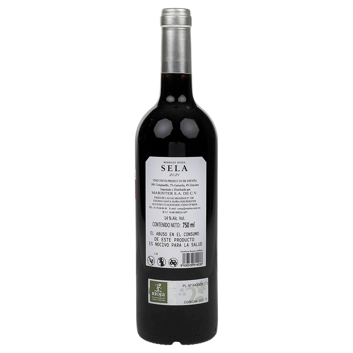 Vino Tinto Bodegas Roda Sela 2021 de 750 ml- España
