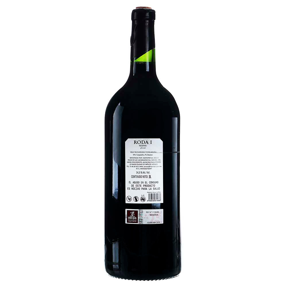 Vino Tinto Roda I Reserva 2019 de 3000 ml - España