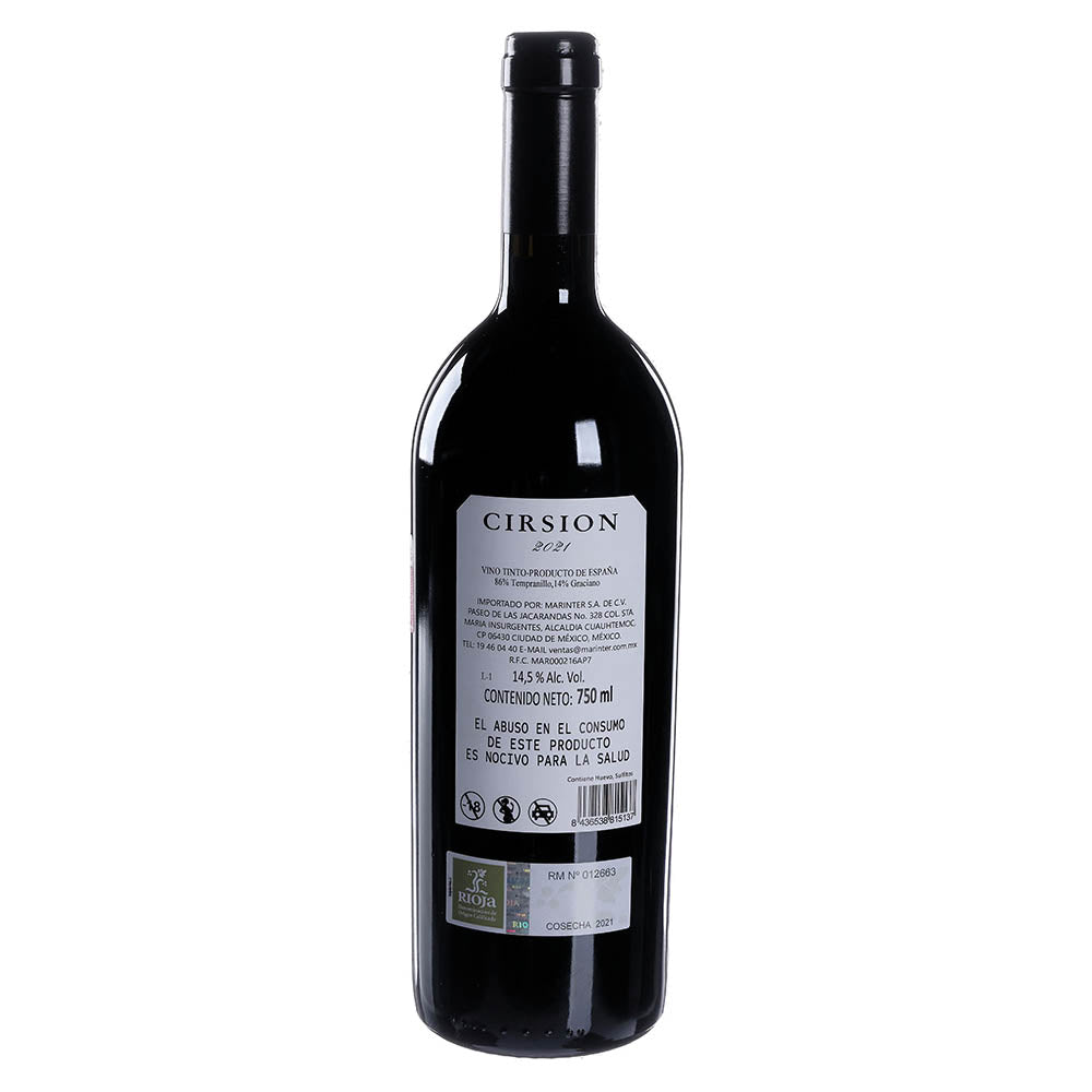 Vino Tinto Cirsion 21 de 750 ml - España