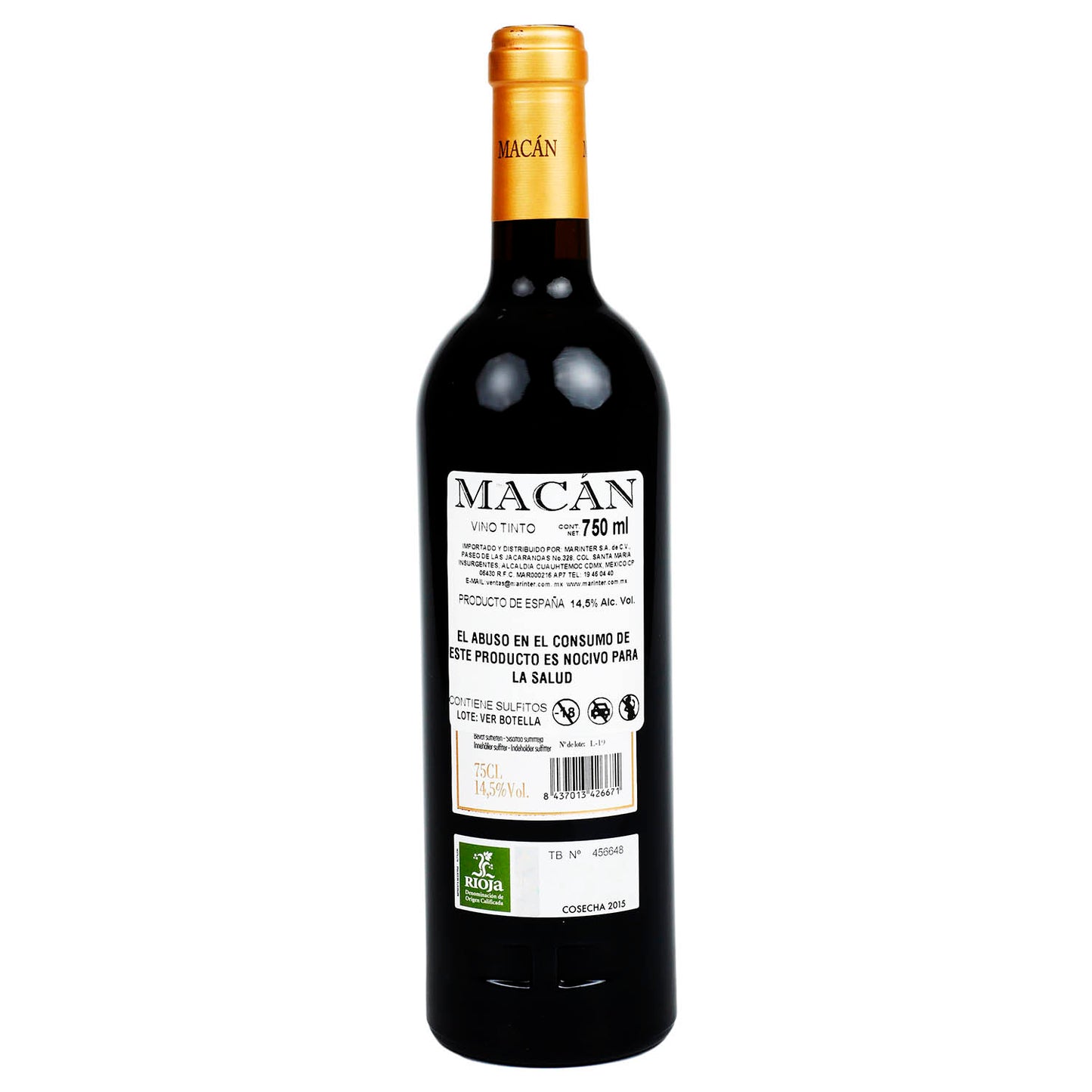 Vino Tinto - Macan 2015 - 750 ml - España