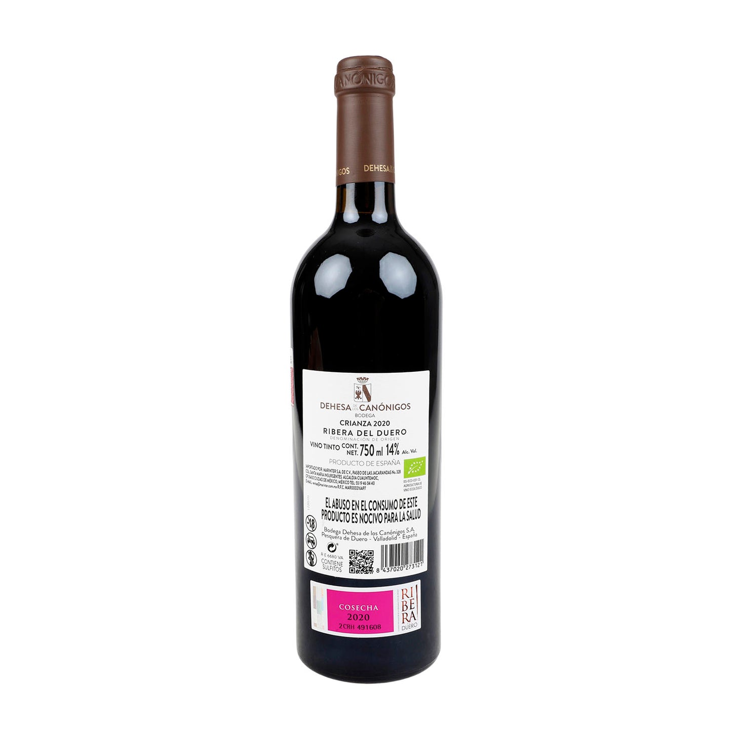 Vino Tinto Dehesa de los Canónigos Crianza 2020 de 750 ml - España
